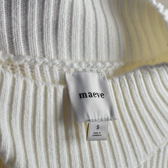 Maeve Long Sleeve Mock Neck Tie Waist Sweater Dress - S - Picture 10 of 11